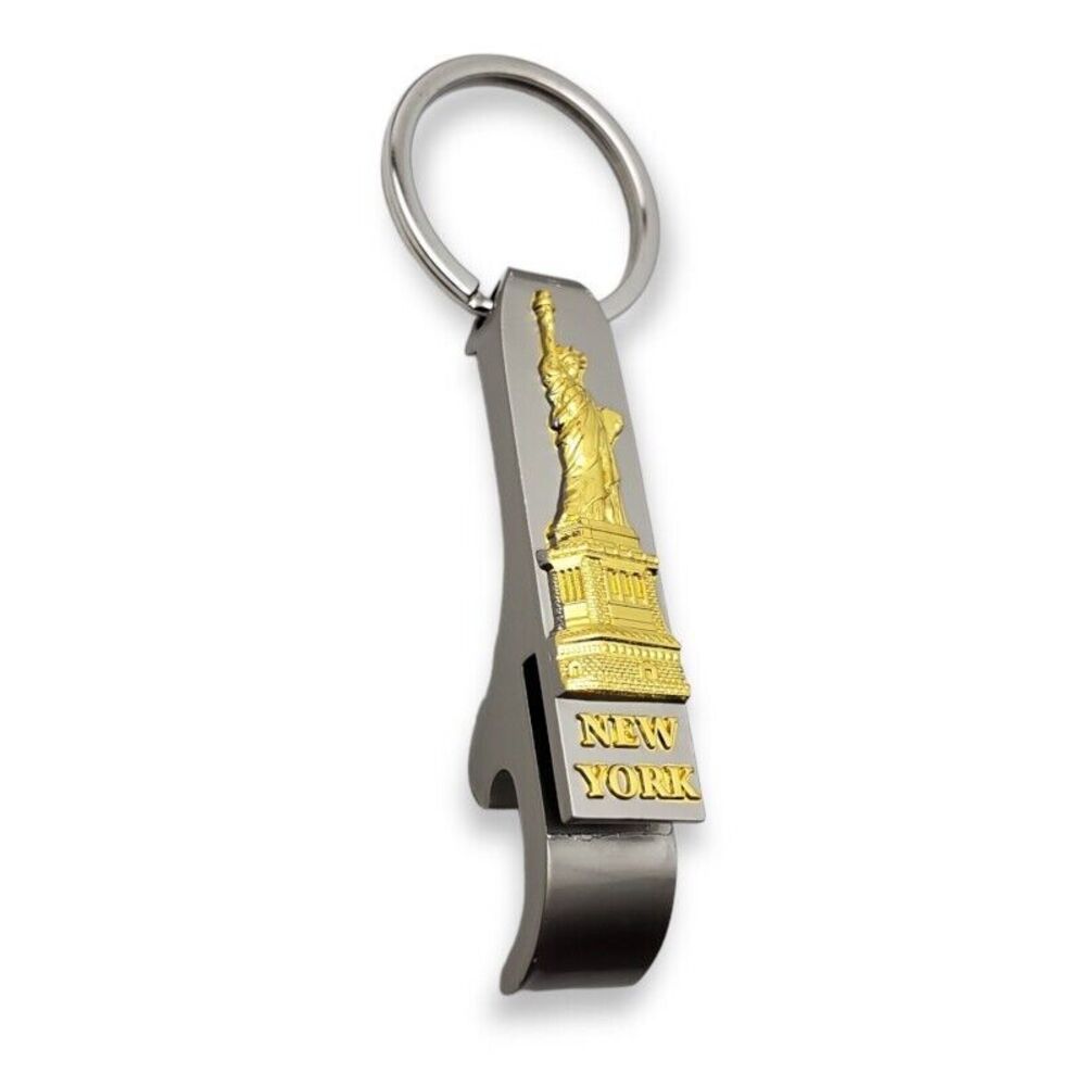 New York Statue of Liberty Keychain Key Ring Souvenir‎ Bottle Opener Country